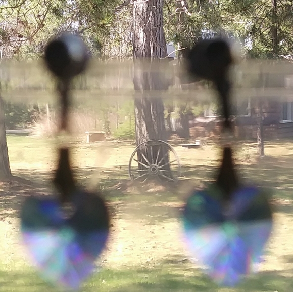 Vintage Heart Shaped Earrings - Picture 5 of 5